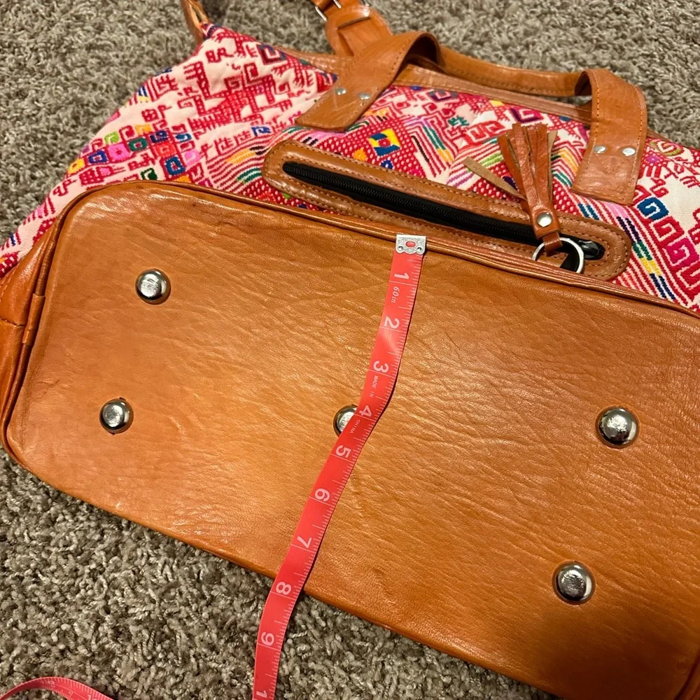 Nena & Co large woven and leather tote - Picture 16 of 16